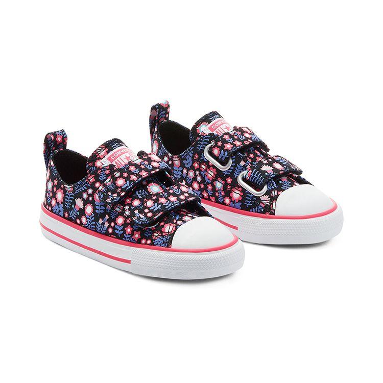 Converse Chuck Taylor All Star Low Top Comfortable Lightweight Low Top Baby Shoes Small Floral Purple Pink Baby Shoes 770217C
