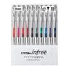 Шариковая ручка Pentel Гелевые чернила Energel Infree 0,7 мм Прозрачный корпус BL77TL-10 10 цветов