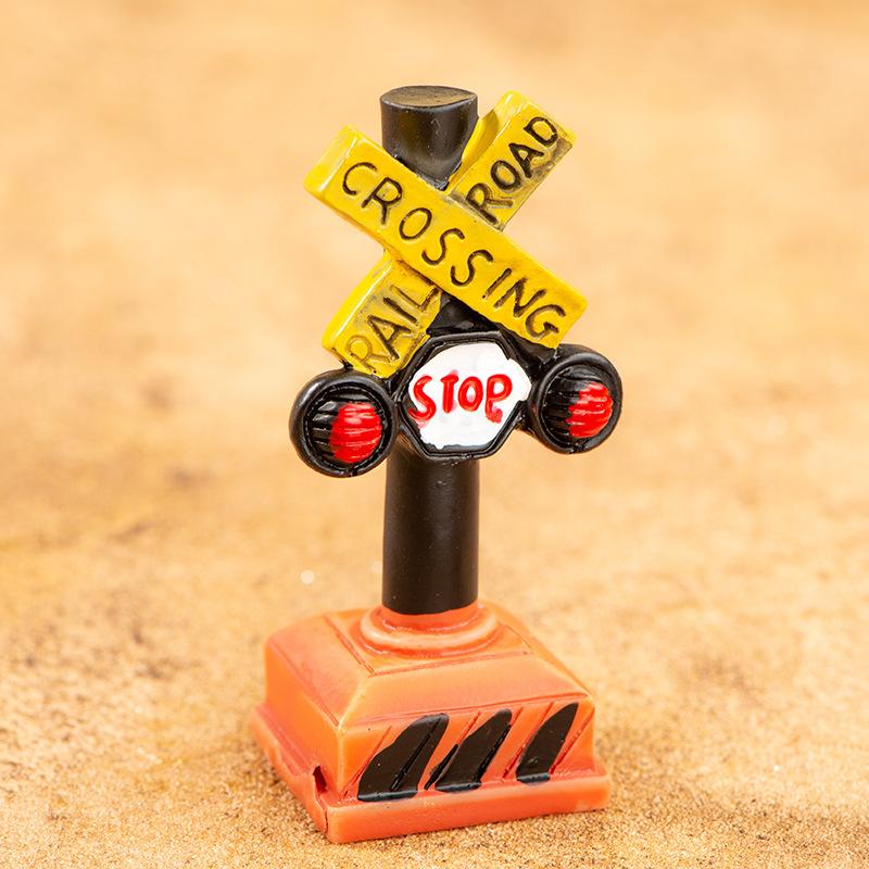 Микропейзаж Мох Декоративные Маленькие Украшения Моделирование Дорожных Знаков Изделия Из Смолы