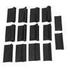 14PCS Contour Sanding Grip 3 Shapes Rubber Black Flexible Contour Polishing Tool for Woodworking
