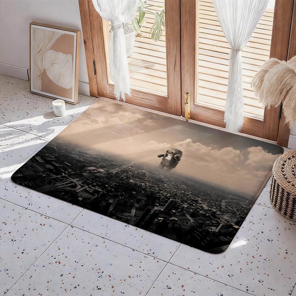 Video D Demo Floor Mat Eco Flannel Doormat Non Slip Odorless Indoor Floor Rug Soft Short Plush Home Mat