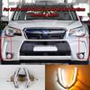 Светодиодные дневные ходовые огни для переднего бампера для Subaru Forester 2013-2018