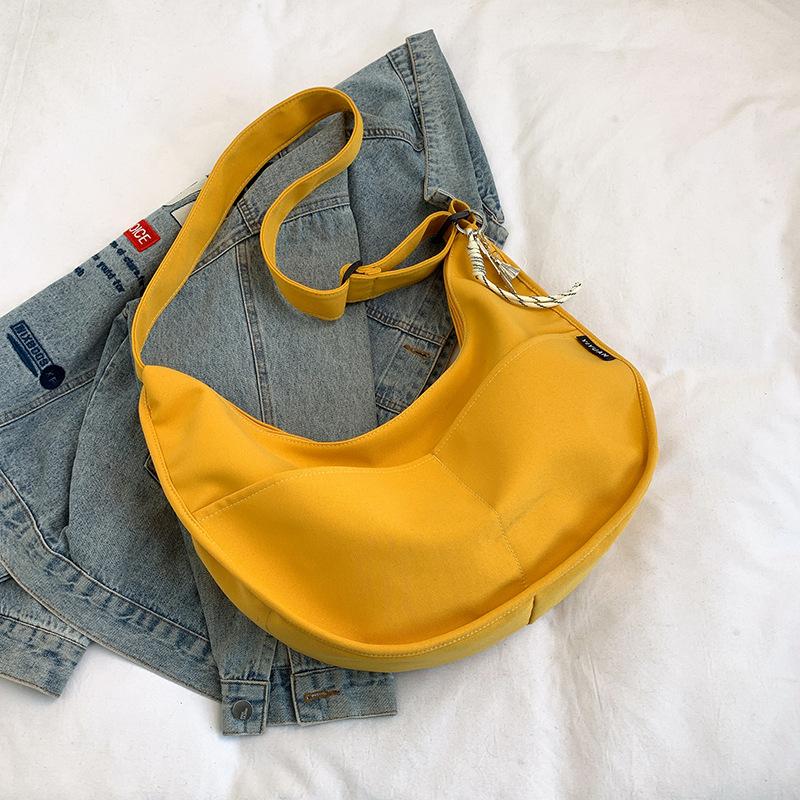 Crossbody bag women's 2025 new large-capacity casual foreign-style dumpling bag women's lightweight shoulder bag class commuter bag