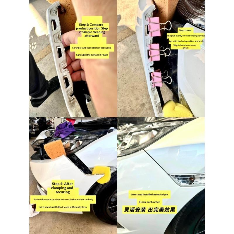 2Pcs Auto Front Bumper Repair Buckle Heavy Duty Easy Install Fastener for X Trail 2014-2020 Replacement Parts