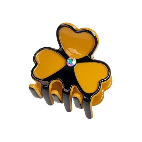Shark Hair Claw, Built-in High Elastic Spring Hair Clip, Clover Shape Back Head Hair Clip, Portable Hair Accessory for Daily Travel