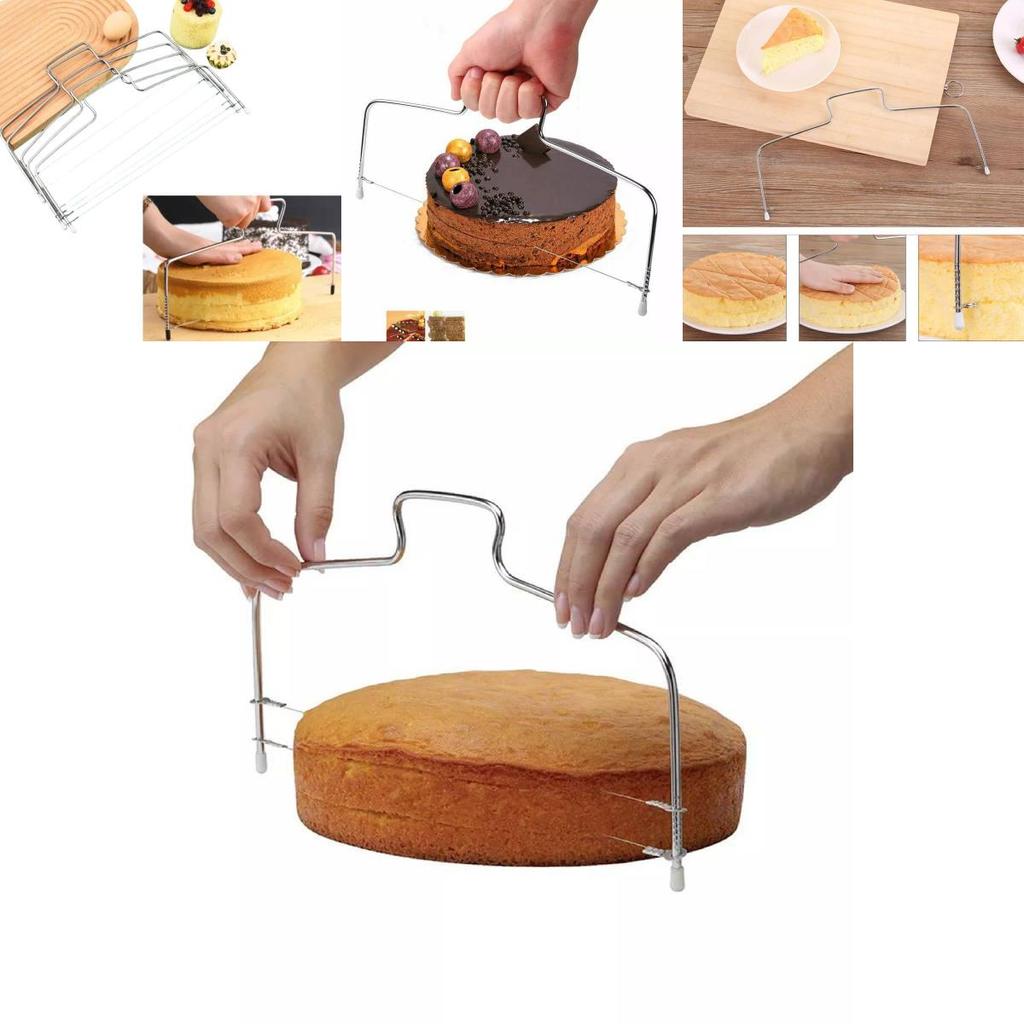 Premium 304 Stainless Steel Dual And Single Wire Slicing Tool For Bread And Cakes