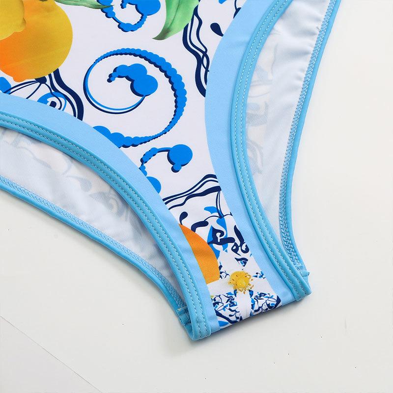 New One-piece Swimsuit for Women Tight Slim Retro Strap Swimsuit Suit Chiffon Long Skirt