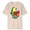 Manufacturing Avocado Jam With Avocado Printed T-Shirts Men Breathable Tees Summer Cotton Tshirt Hip Hop Loose Oversized T-Shirt