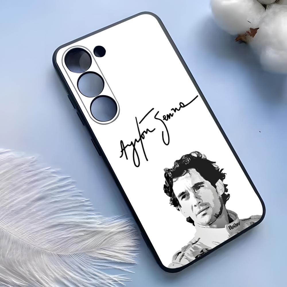 Чехол для телефона Ayrton Senna F1 для Samsung S25 Ultra S24 S23 S22 S21 S20 Plus Fe Galaxy A54 A53 A34 A25 Силиконовый чехол