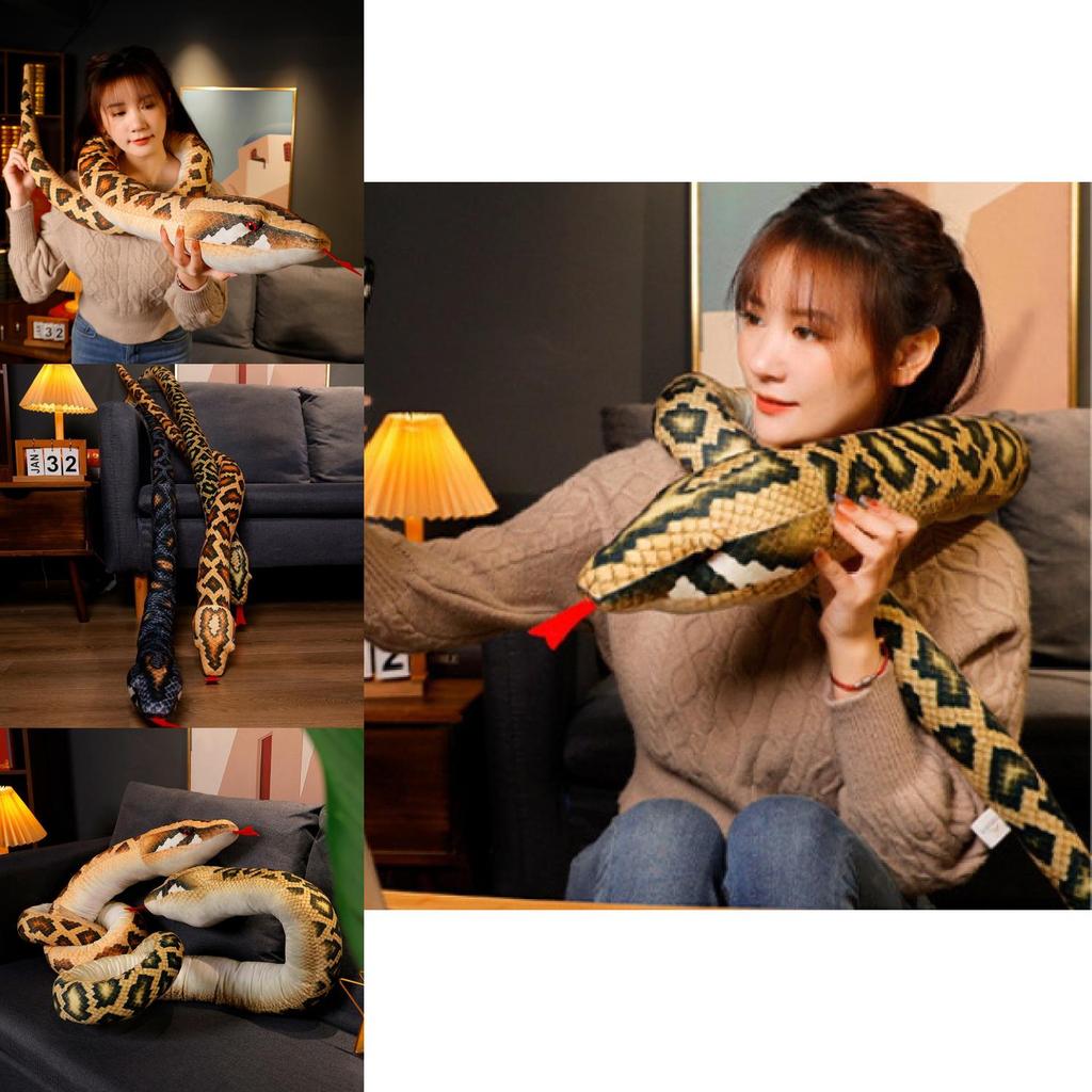 Extra Large Realistic Snake Stuffed Animal Extremely Soft Plush Toy For Snake Lovers