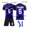 Personalised Shirts Kit Mens Girls With Name Number Custom Football Jerseys For Boys Training Suit