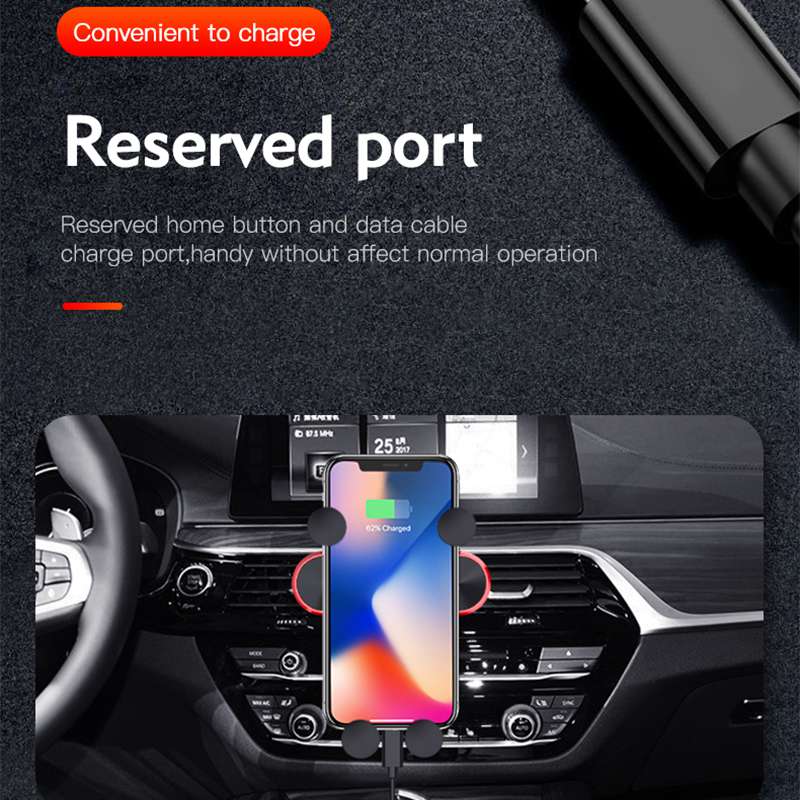 Гравитационный автомобильный держатель для телефона в автомобиле, крепление на вентиляционное отверстие, без магнитного держателя мобильного телефона, GPS-подставка для iPhone 12 11 Pro 8 Samsung
