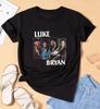 Мужская футболка Luke Bryan Винтаж 90-х с графическим принтом 100% Хлопок Топ