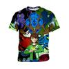 Children Short Sleeve T-Shirt Ben 10 Alien Hero Print Boys Casual Anime Game Top