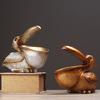 Pelican Bird Ornament Retro Resin Key Jewelry Storage Toucan Entrance Hall Living Room Tea Table Home Arts And Crafts Creative