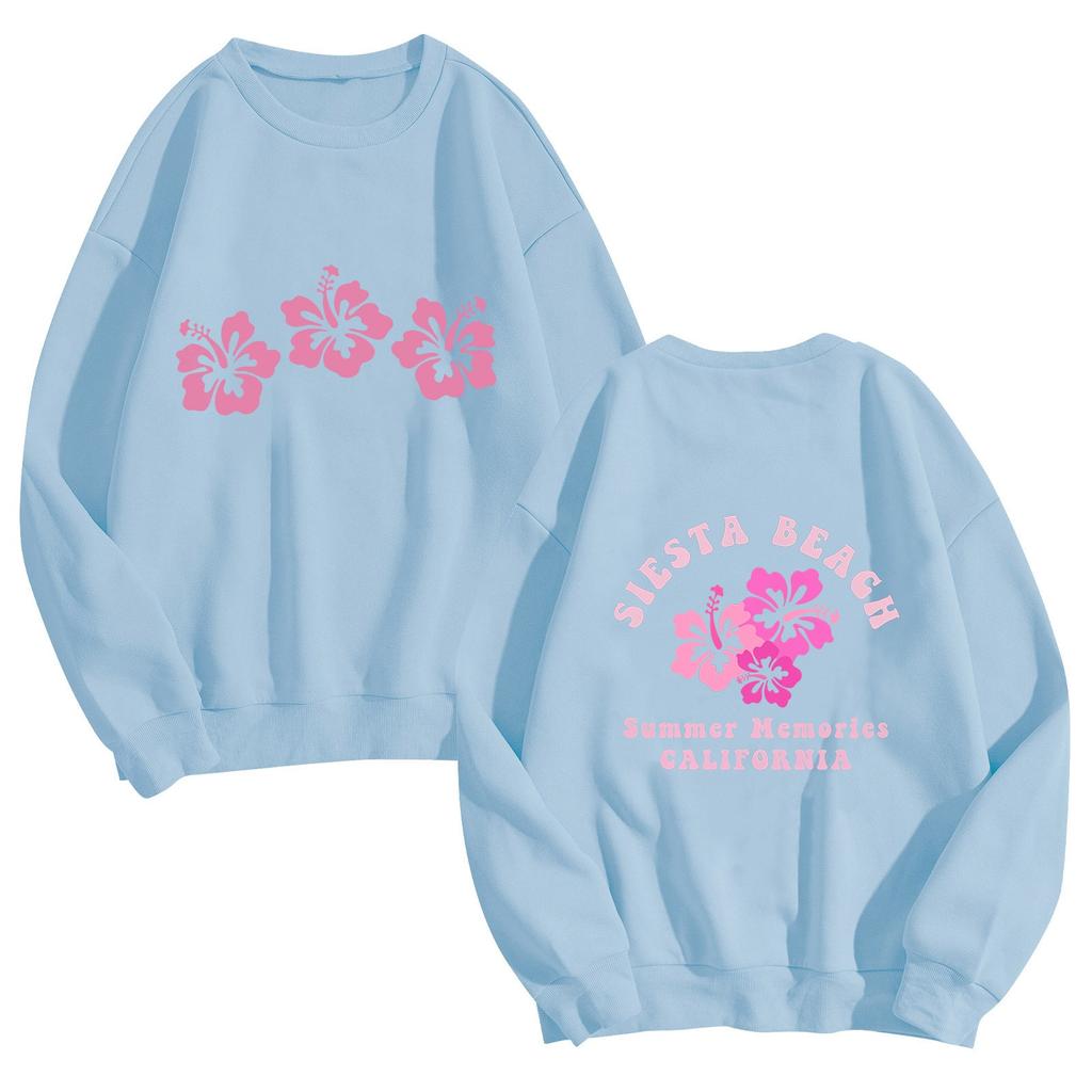 Женская мода повседневная однотонная блузка с длинным рукавом и круглым вырезом