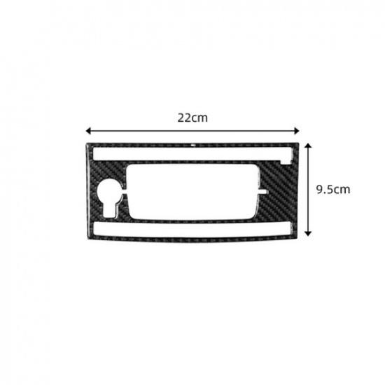 Carbon Fiber Central Console GPS Navigation Cover Trim For Honda Accord 2013-17