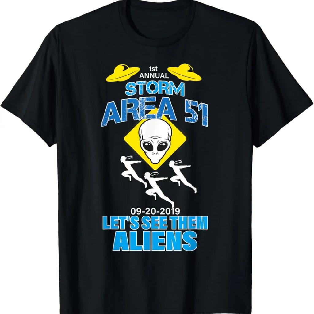 Storm Area 51 Let's See Them Aliens UFO & Ninja Runners T-Shirt