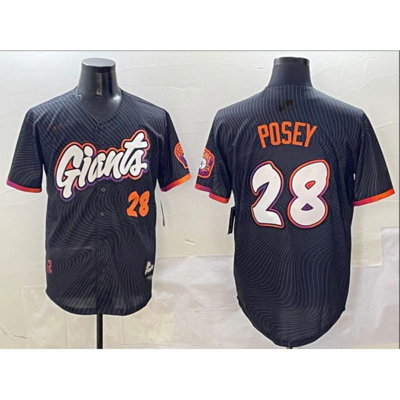 Unisex Baseball Cap City Connect Giants 51 J.H.LEE 28 Posey 24 Mays 62 Webb