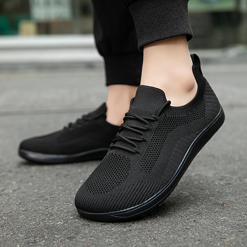 Fashion Men's Barefoot Shoes Lightweight Flat Bottom Non Slip Women's Mesh Soft Bottom Outdoor Walking Fashion Casual Sneakers Shoes