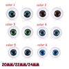 20mm 22mm 24mm Animal Accessories Real Like Baby Toy Realistic Dolls Eyes Half Round Hollow Eyeballs