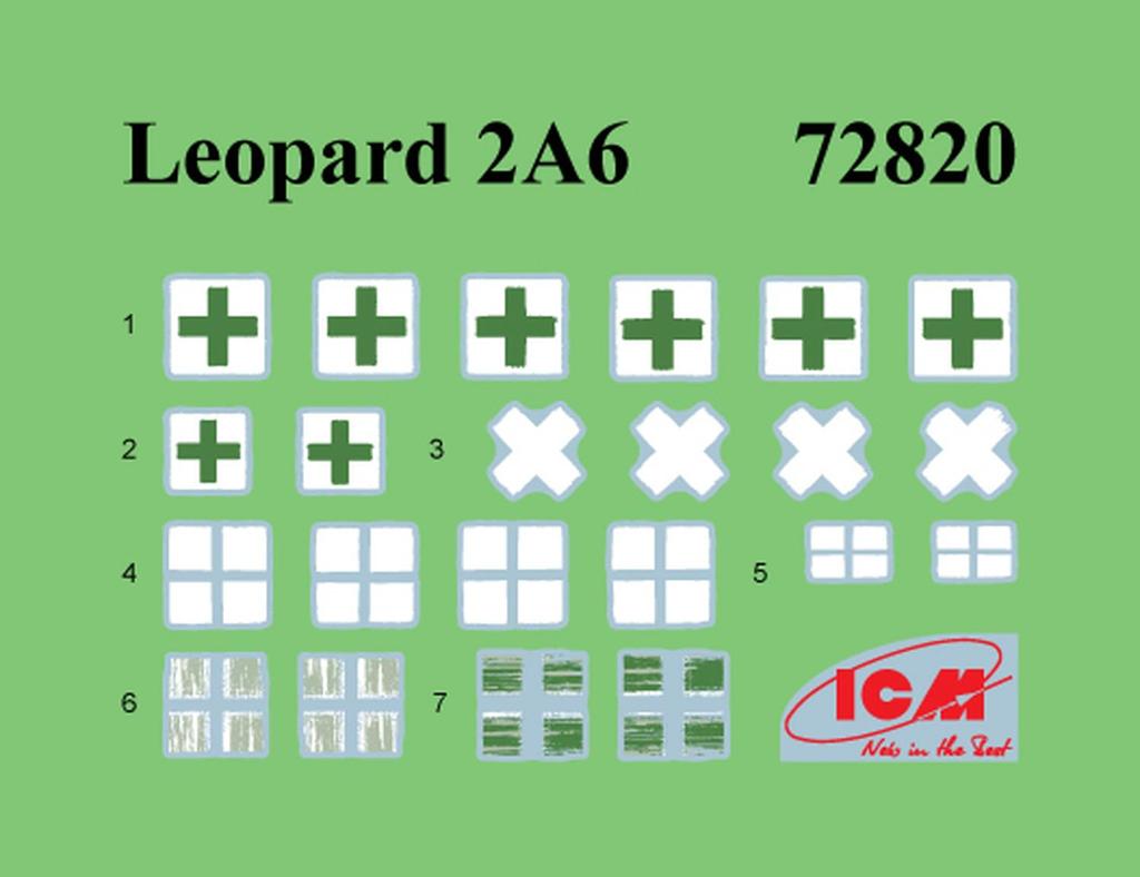 ICM Ukraine Leopard 2A6 Plastic Model 72820 1/72 (Tank)