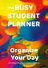 Книга The Busy Student Planner