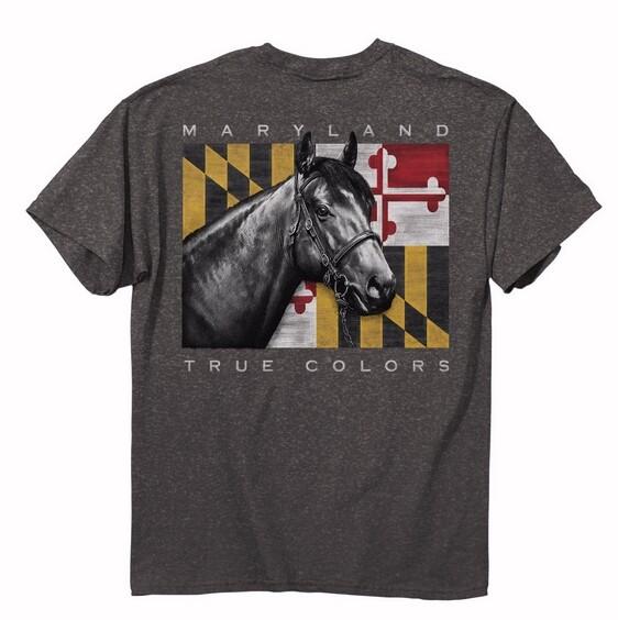 Maryland True Colors Thoroughbred Horse Short Sleeve T-Shirt NEW Fast Free Ship Unisex T-Shirt