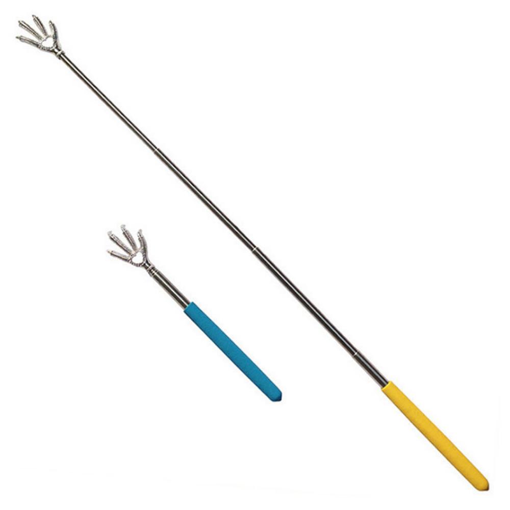 Pdtoweb Stainless Steel Eagle Claw Back Scratcher Extendable Massage Telescopic