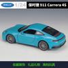 AABKQ1 WELLY 1:Модель автомобиля Porsche 911 Carrera 4S, масштаб 1:24, литая из металла, официальная лицензированная, коллекционный дисплей, подарок с подробными деталями