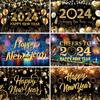 Celebrate Party Happy New Year Photography Backdrop 2024 Background Banner Photo Booth Props