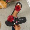 Women's Slippers Summer Slippers Open Toe Flower Sandals Casual Beach Shoes Noble