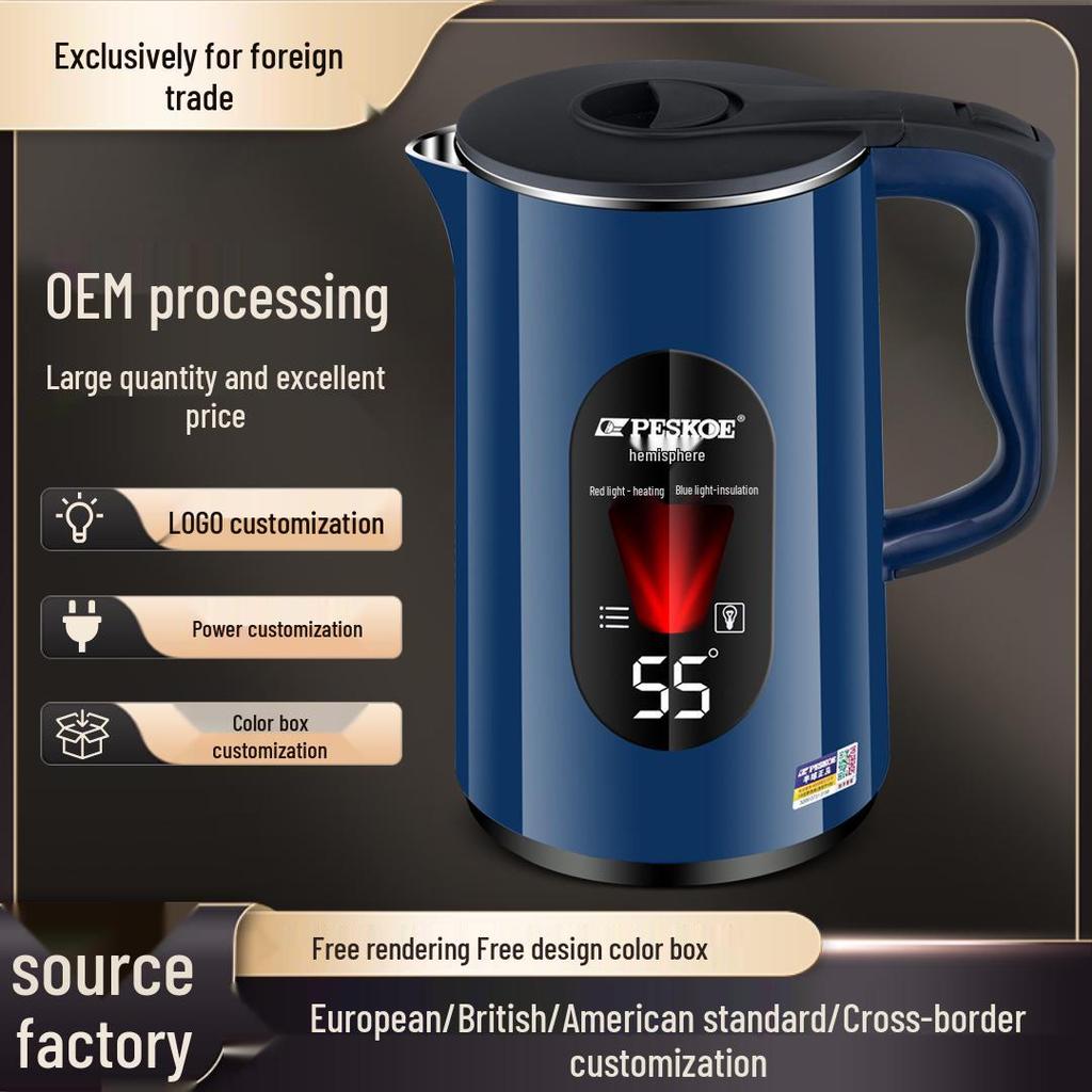 Умный электрический чайник европейского стандарта большой емкости с изоляцией