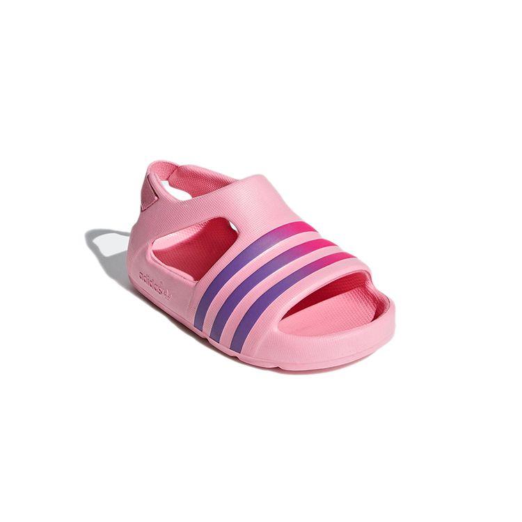 adidas Оригинальные сандалии Adilette Series, удобные, нескользящие, спортивные, низкие, детская обувь, розовые, CG6598