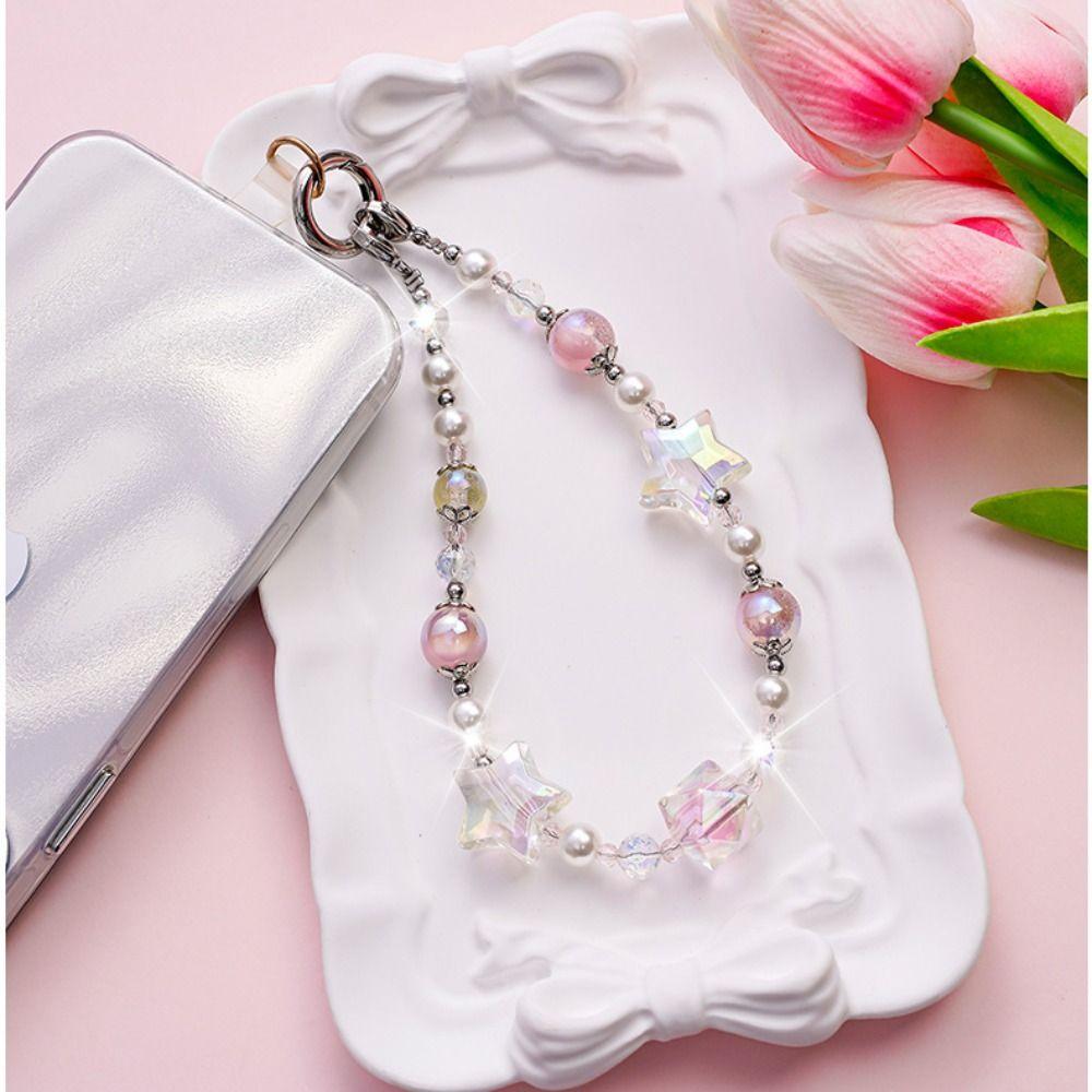 Dazzling Phone Case Chain Lanyard Short Phone Bracelet High End Phone Lanyard Pendant