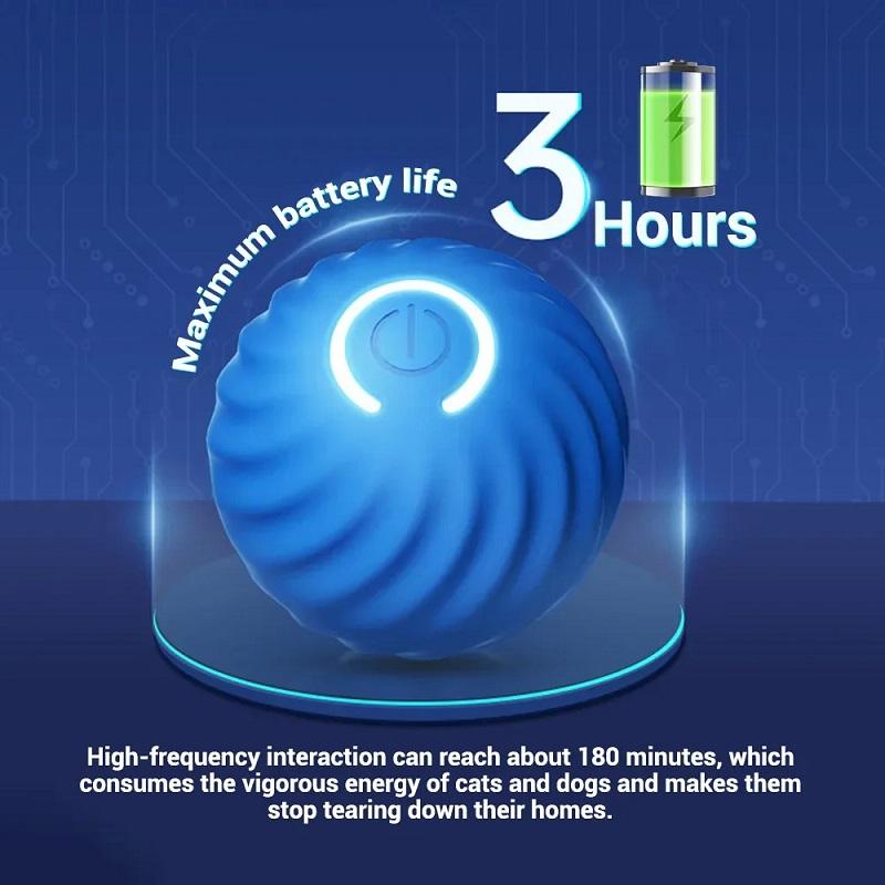 Игрушка для собак Умный прыгающий катящийся мяч интерактивный жевательный прыгающий мяч с зарядкой от USB автоматически движущийся развлекательный товар для кошек