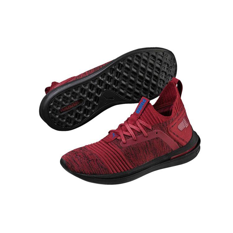 Puma Ignite Limitless Sr Evoknit Кроссовки с низким верхом для повседневной носки Мужские кроссовки Красные 190484-08