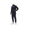 Emporio Armani Однотонный спортивный костюм с принтом логотипа, воротником-стойкой, молнией, длинными рукавами, эластичной высокой талией, мужской, синий 8NPV60-PJVRZ-1562