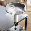 Desktop Cat Bed Perch for Indoor Cats Round Hammock Office Desk Side Table