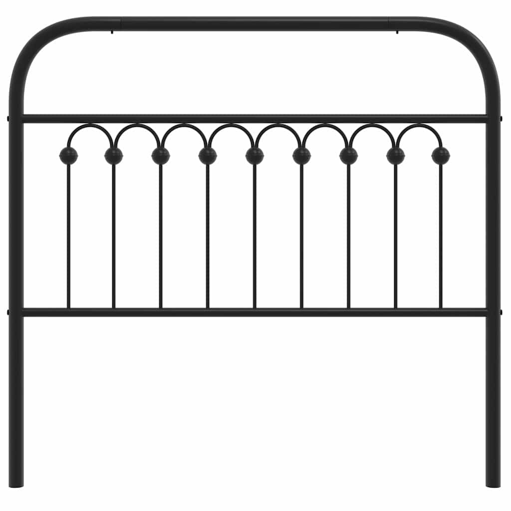 Replacement Headboard Metal Black 100 cm