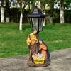 Scene of The Holy Family Nativity Statue Solar Light Walkway Decorative Lighting Garden