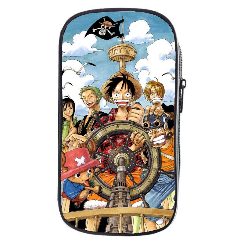 Новый Пенал One Piece с Луффи для Мальчиков, Студентов и Детей - Пенал Большой Вместимости