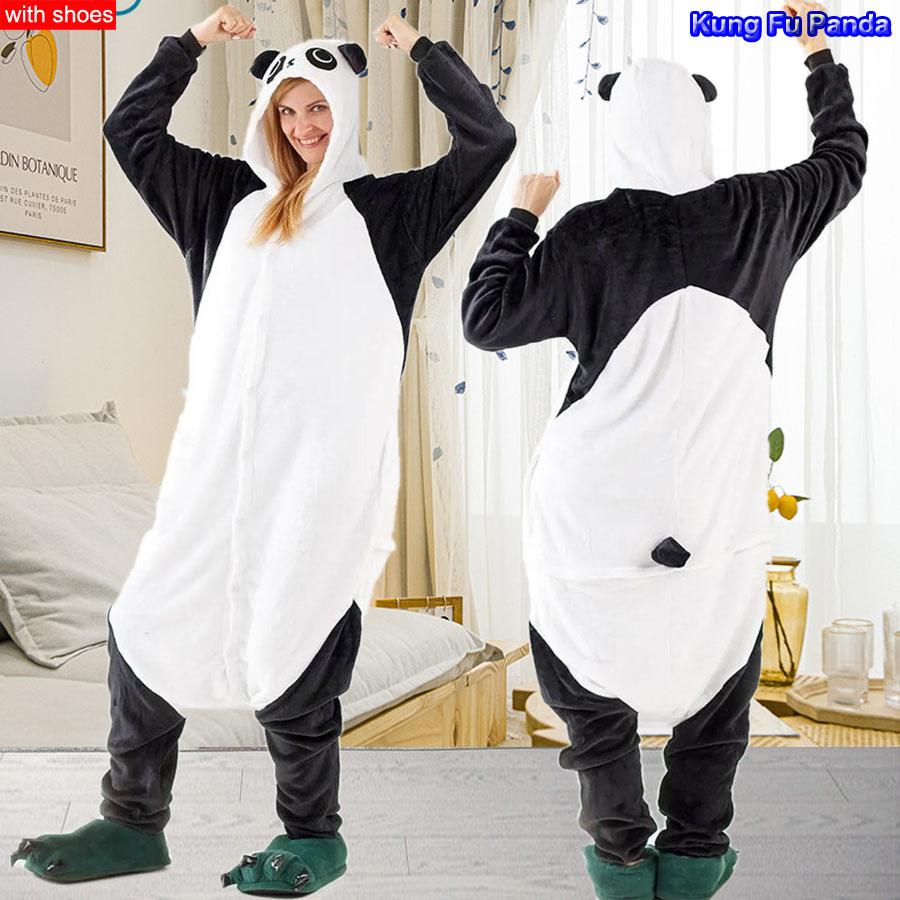 Мужчины Женщины Кигуруми Onesie Пижамы Унисекс Животное Косплей Олень Сова Волк Единорог Акула Костюм Пижамы Комбинезон Для Хэллоуина Вечеринка С обувью