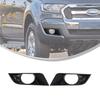 For Ford Ranger Wildtrak T7 2016 2017 2018 ABS Matte Black Fog Lights Cover Exterior accessories