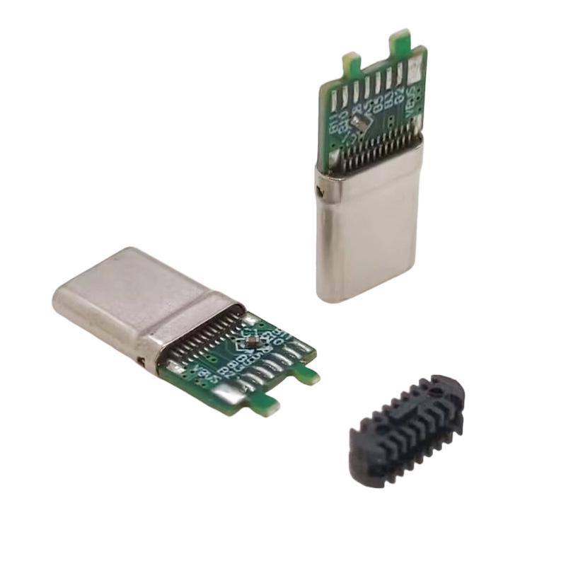 Паяемый USB-C 3.1 Male разъем для быстрой зарядки