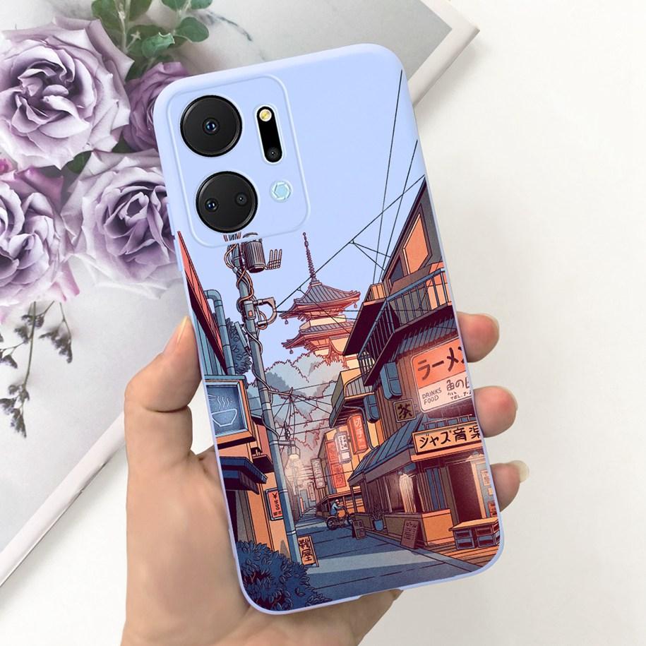 For Honor X7a Case RKY-LX1 RKY-LX2 RKY-LX3 Cover Cute Duck Dinosaur Soft Funda For Honor X7 X7b Bumper on HonorX7b HonorX7a Para