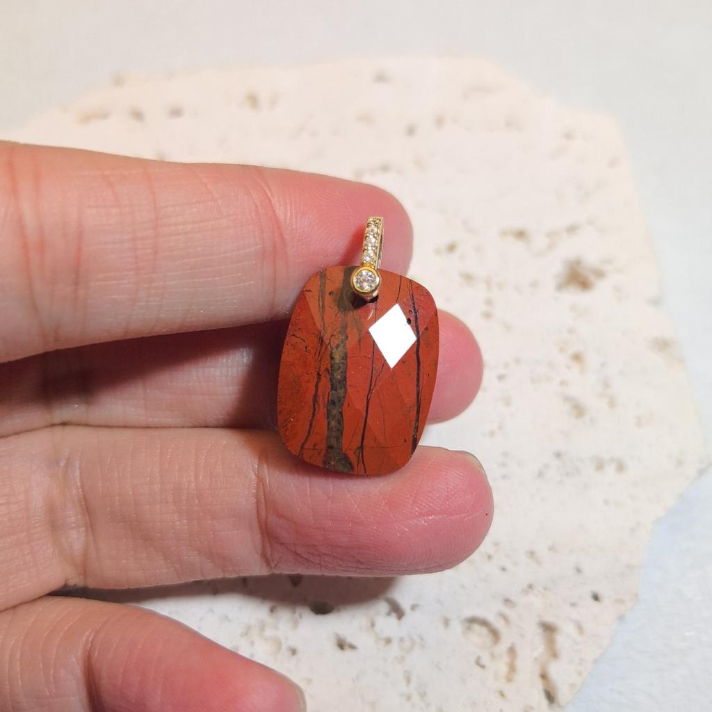 1pc Natural Stone Square Charms Pendant Amethyst Tiger Eye Crystal Pendant for Jewelry Making Earrings DIY Accessories