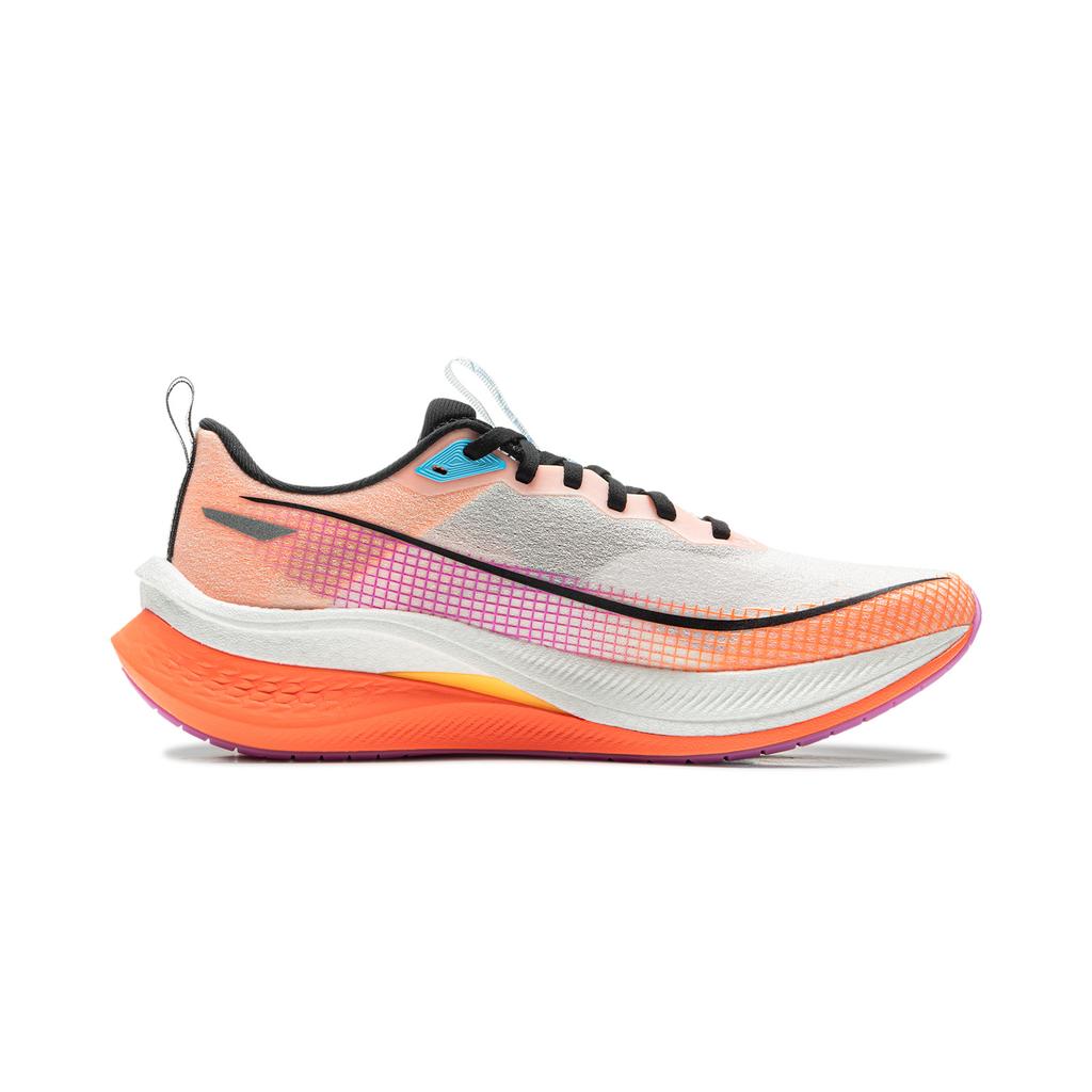 Li Ning Red Hare 7 Pro Амортизирующие Нескользящие Низкие Тренировочные Спринтерские Беговые Кроссовки Мужские Белый Оранжевый ARPU001-18