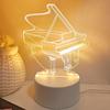 Piano 3D night light, bedroom and study atmosphere decoration USB light, Thanksgiving and holiday gifts for family and friends.