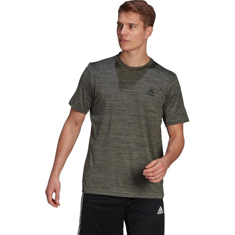 Adidas Set in Sleeve T Shirt Men's Metallic Black (Unisex) T-Shirts GM2074